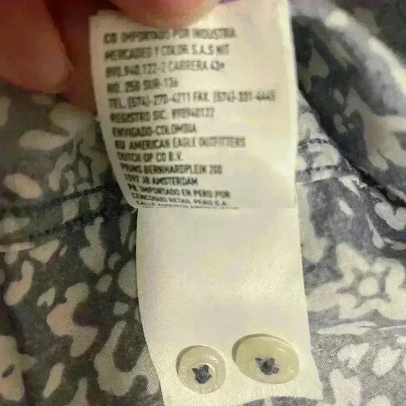 Vintage American Eagle floral button front shirt size medium - Picture 12 of 12